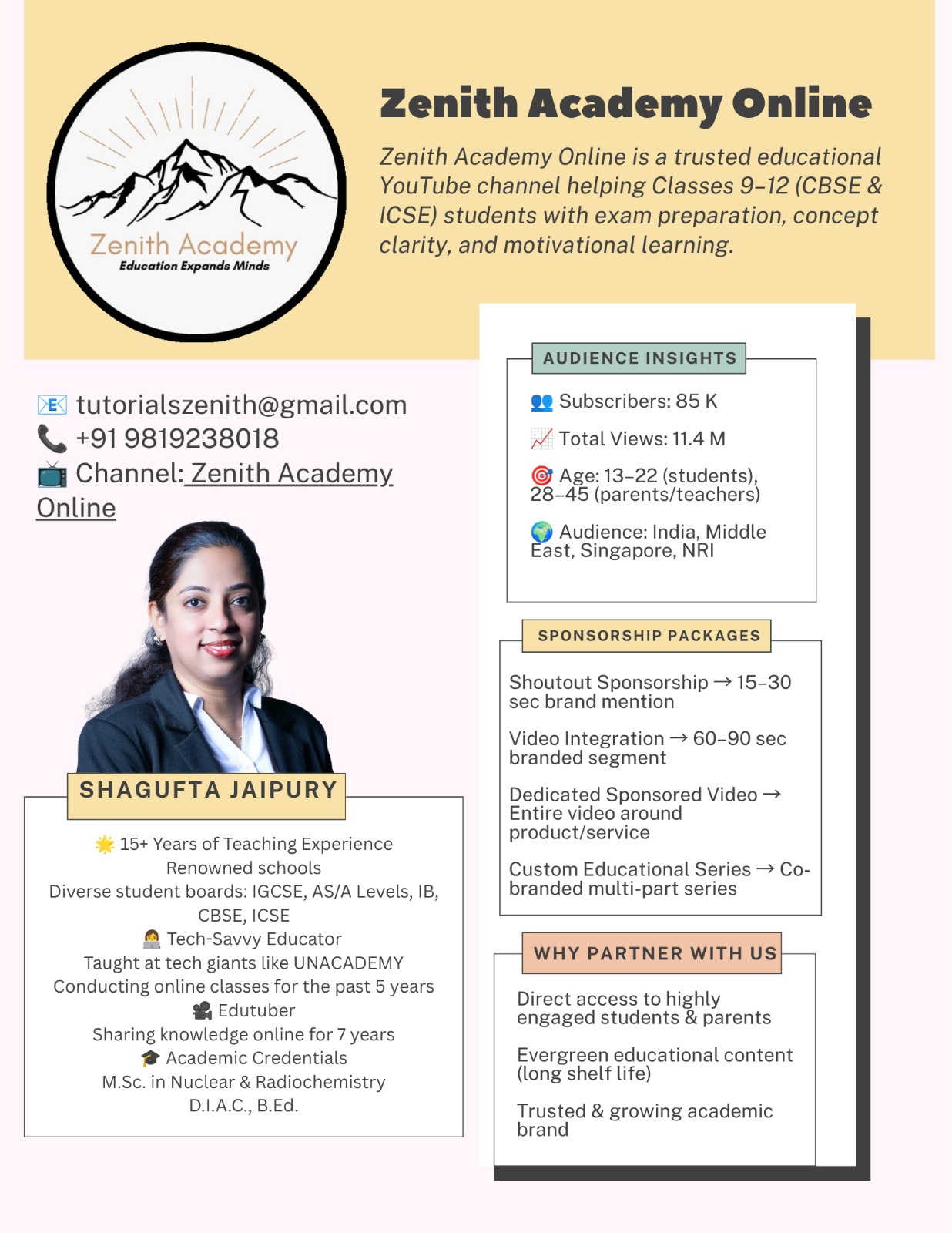 Zenith Academy Media Kit